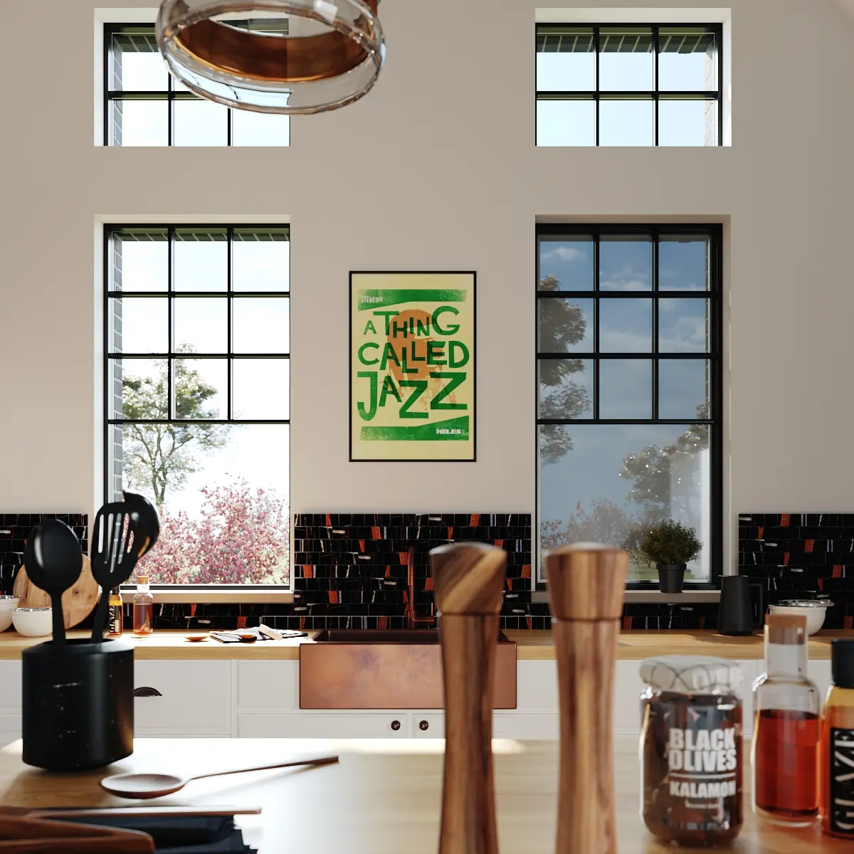 Moustiquaire à cadre pour la fenêtre de cuisine