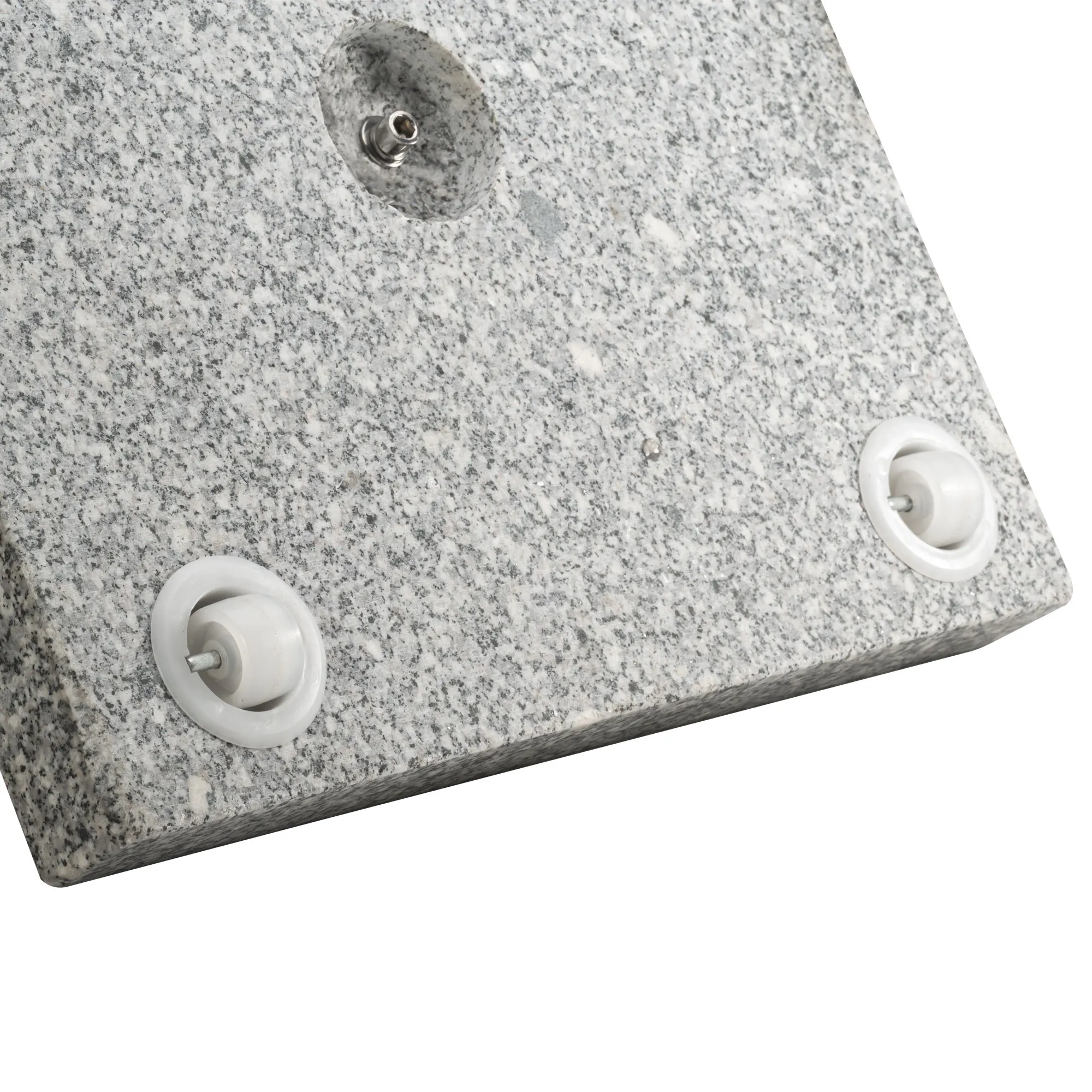 Supporto quadrato in granito con ruote per ombrelli