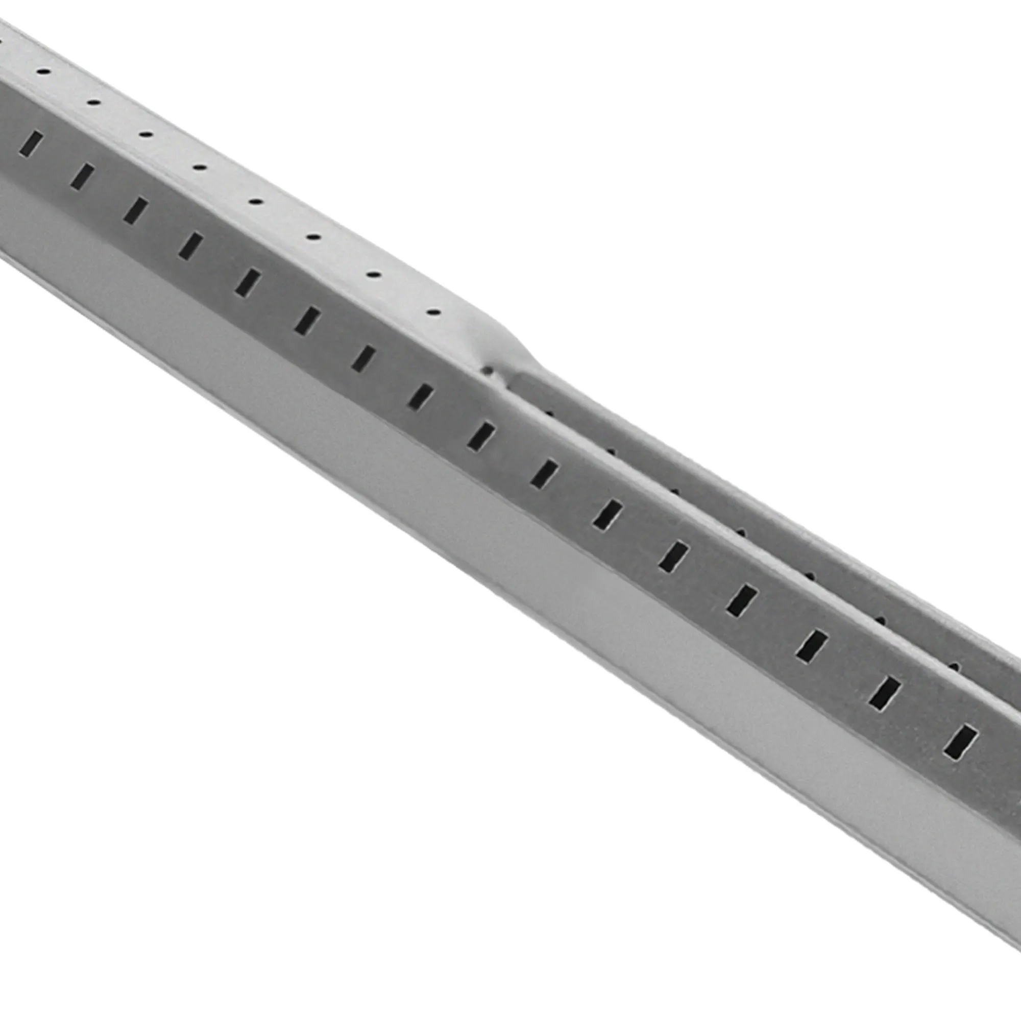 Asta per rullo con aperture rettangolari e forma dritta