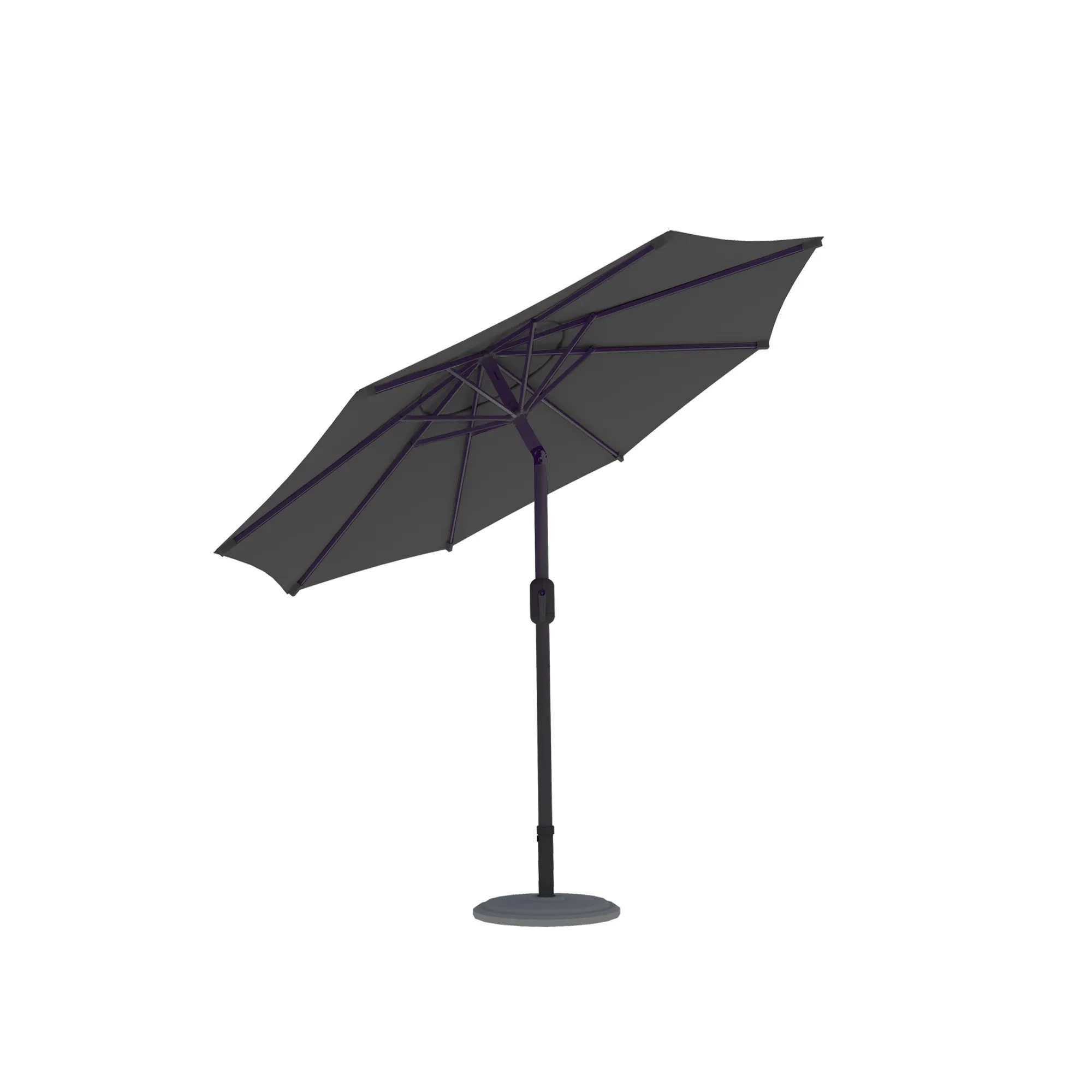 Ombrellone quadrato con base stabile e palo regolabile