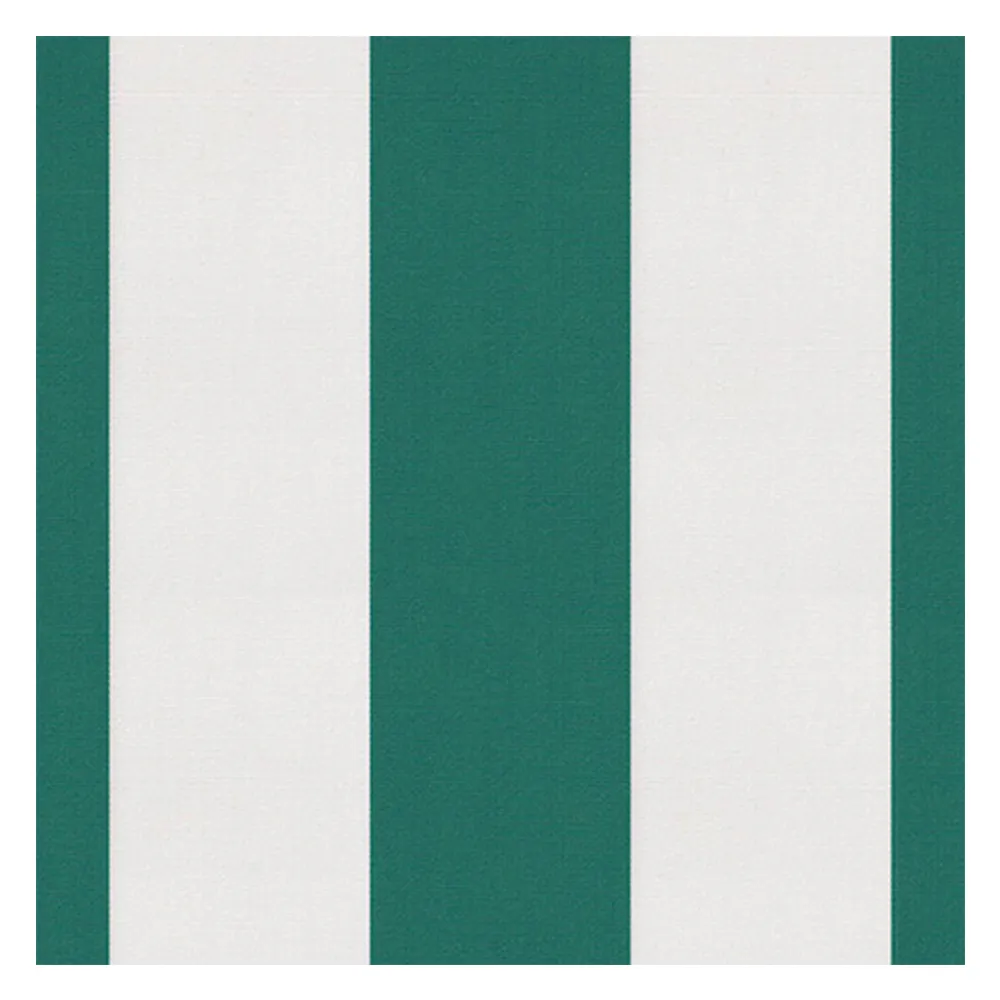 Muestra de tejido para toldo, faldón y estor de  balcón | 2680 verde blanco, Sauleda