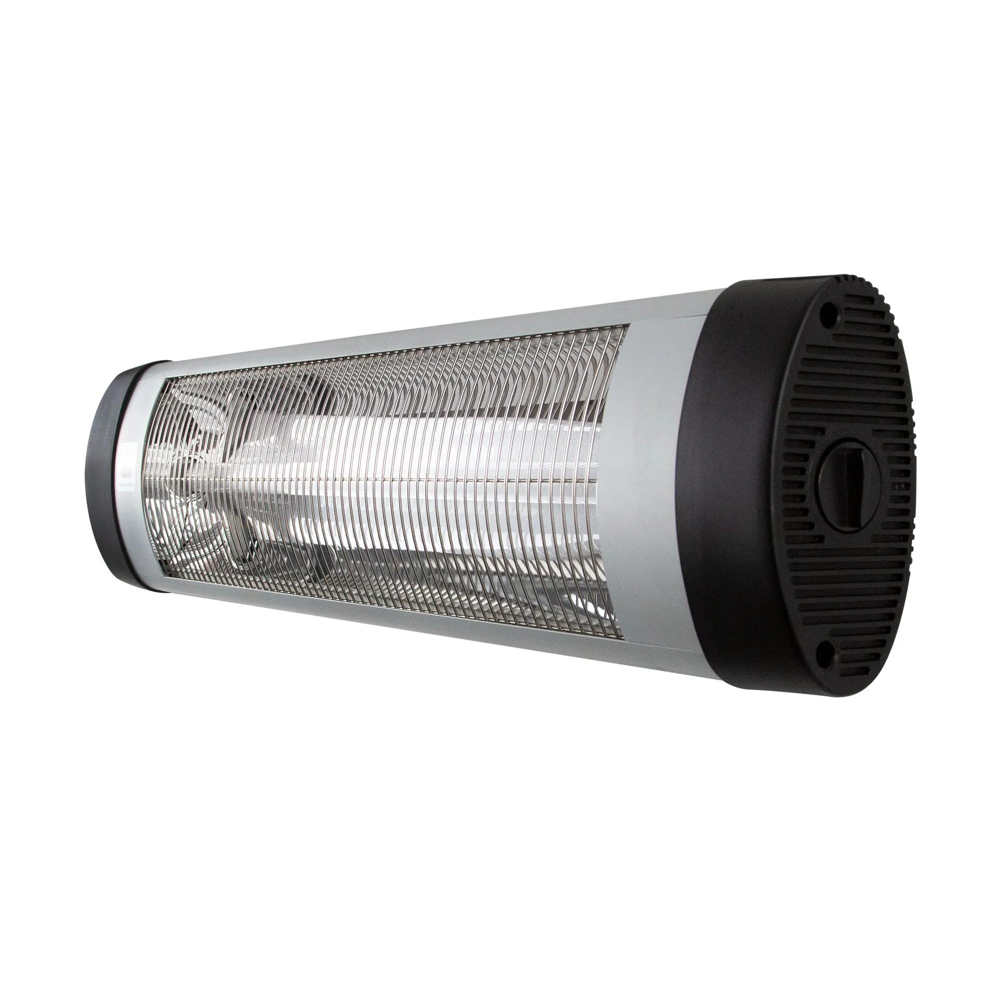 Riscaldatore a infrarossi in quarzo con griglia di protezione e involucro, potenza 2000 Watt