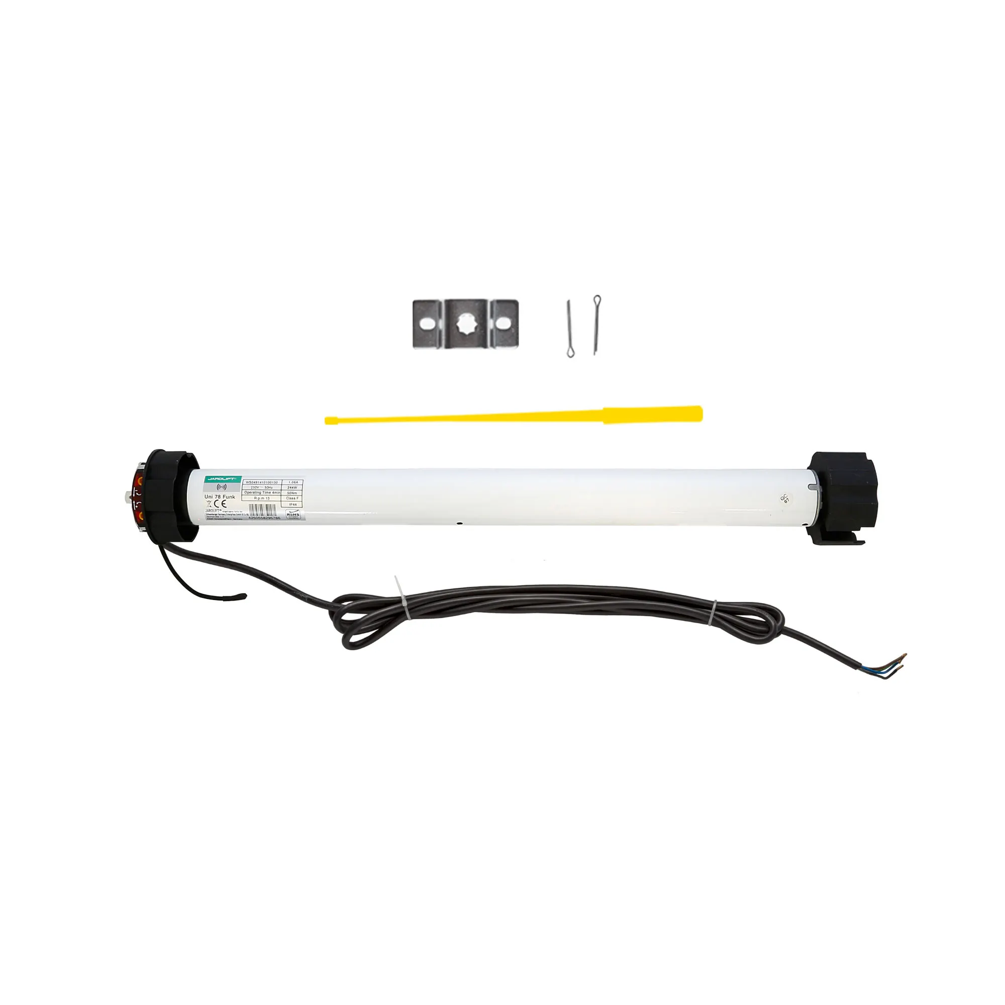 Motore per tende da sole radio con accessori per montaggio e controllo universale delle tende