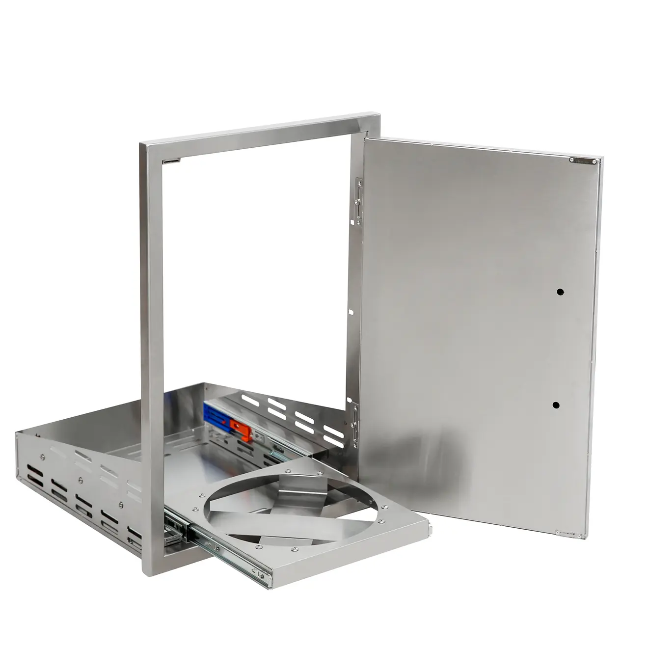 Edelstahl-Einbaumodul Auszug für 11kg Gasflaschen