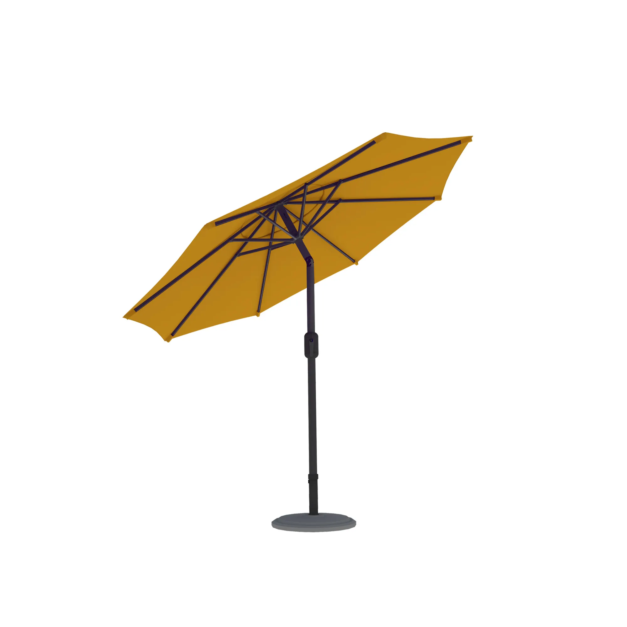 Ombrellone quadrato con base stabile e palo regolabile