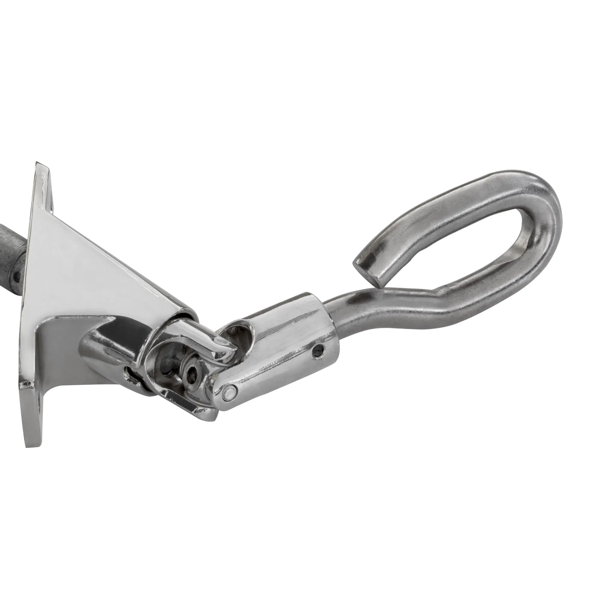 Gancio di manovra con meccanismo articolato per connessioni flessibili