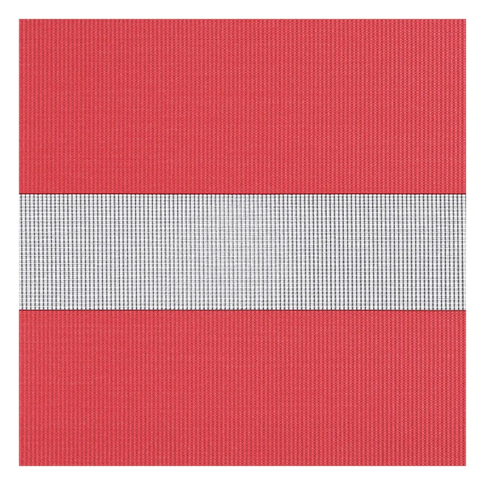 Stoffmuster für Doppelrollo nach Maß | B150 gelb-rot / lichtdurchlässig / Binale 