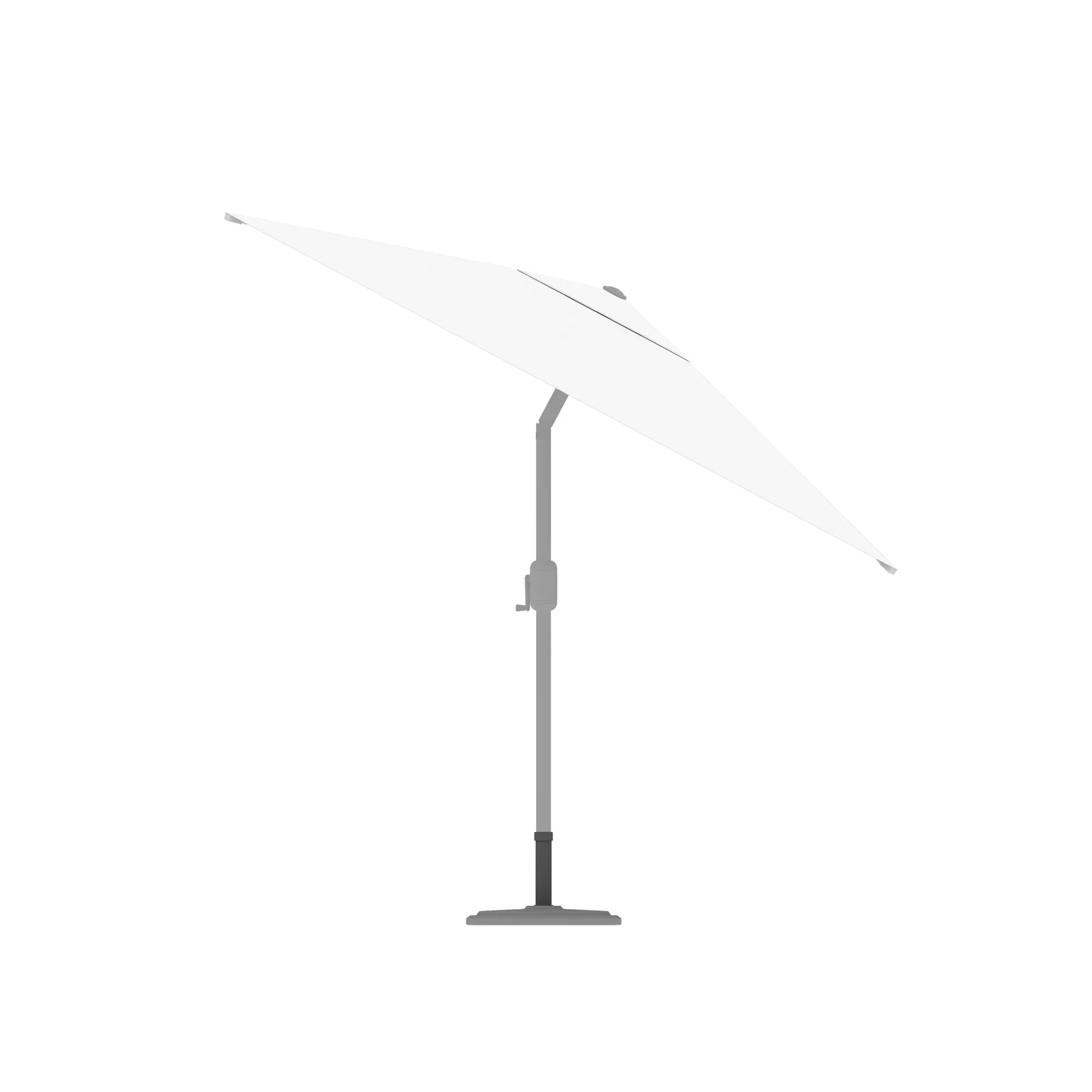 Ombrellone autoportante con struttura regolabile e ombrello rotondo