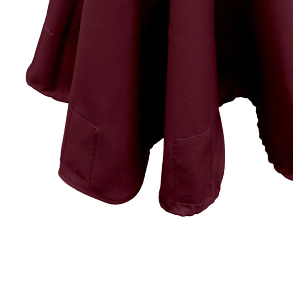 Tessuto e cuciture della copertura per ombrello a braccio, vista dettagliata