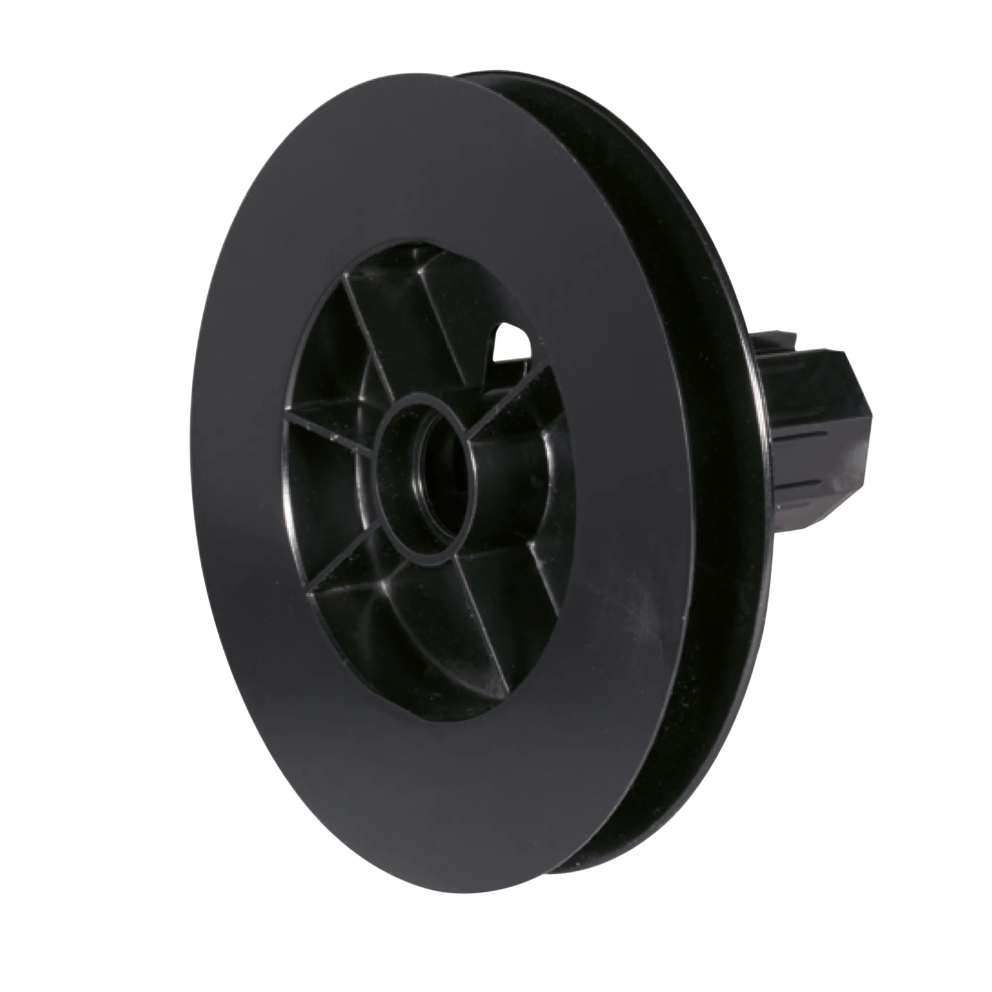 Tarcza taśmy z końcówką wału roletowego 8-kątny SW40 DŁUGI | Ø 138 mm, z gniazdem na łożysko kulkowe