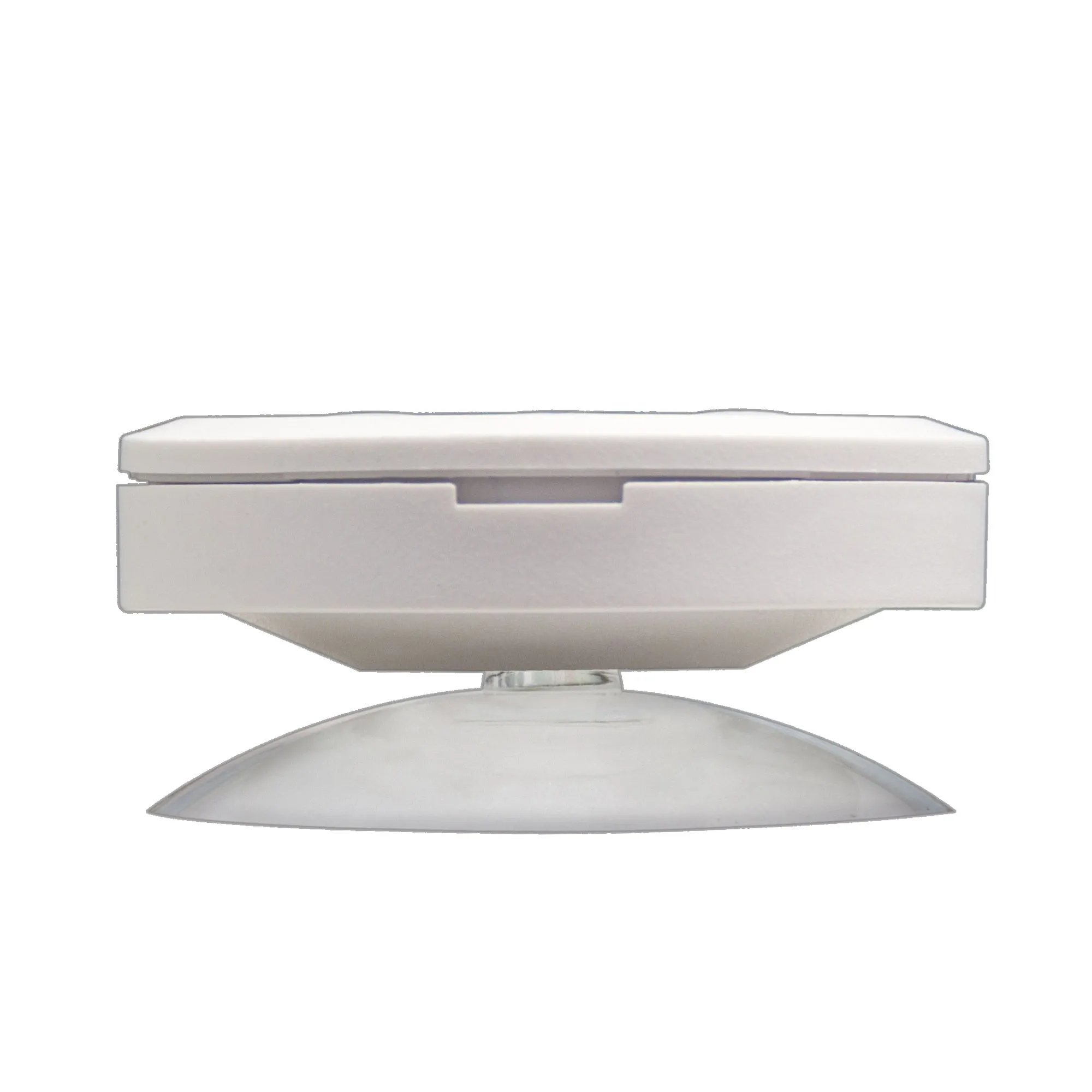 Sensore solare wireless con involucro piatto e ventosa per il fissaggio