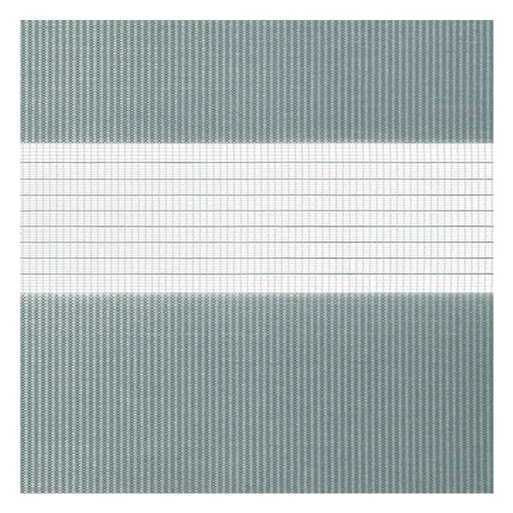 Stoffmuster für Doppelrollo nach Maß | A024 grau-schwarz / lichtdurchlässig / Spring 