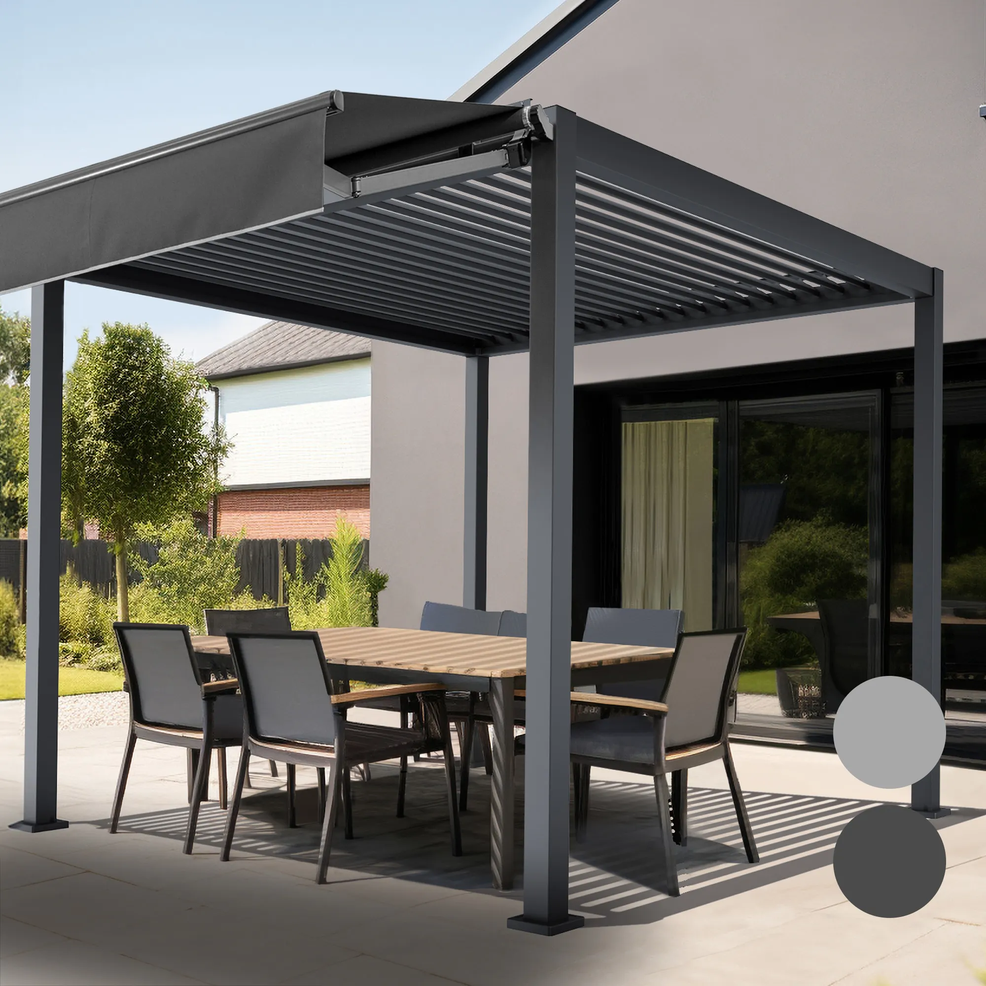 Markise Summer für Pergola mit Lamellendach (Typ nach Wahl)