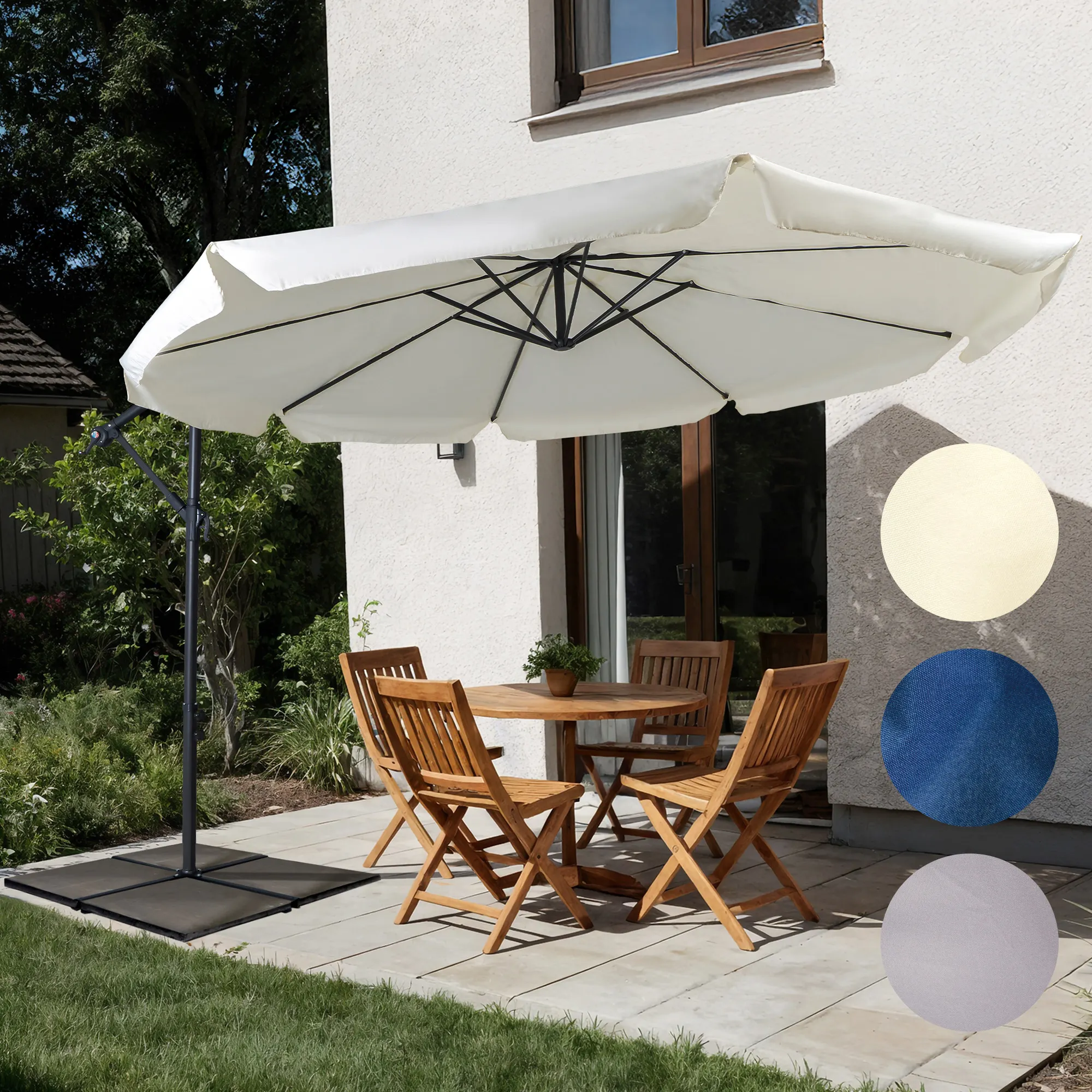 Basic Gartenschirm Rund (Typ nach Wahl)