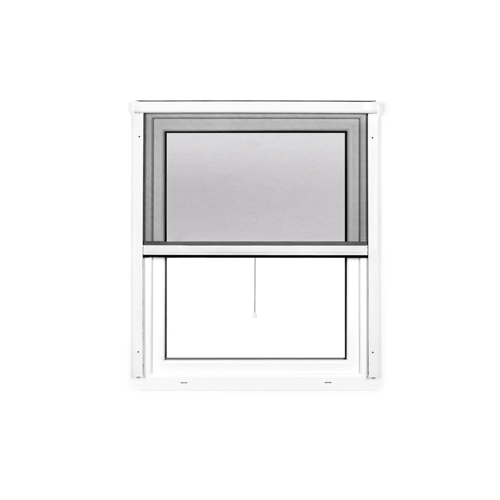 Moskitiera rolowana 2 w 1 | Ramka PVC, 130 x 160 cm, biały