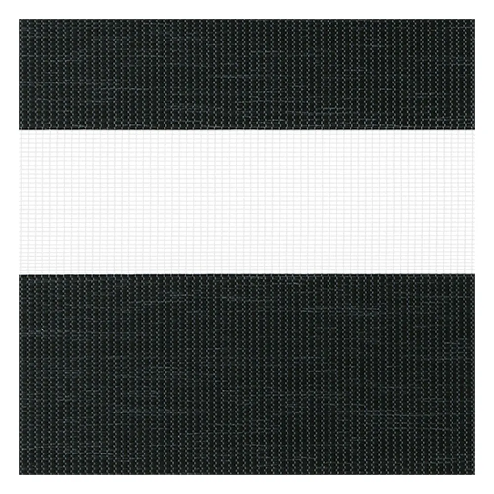 Stoffmuster für Doppelrollo nach Maß | A457 grau-schwarz / lichtdurchlässig / Pinta  Stoffmuster für Doppelrollo nach Maß | A457 grau-schwarz / lichtdurchlässig / Pinta