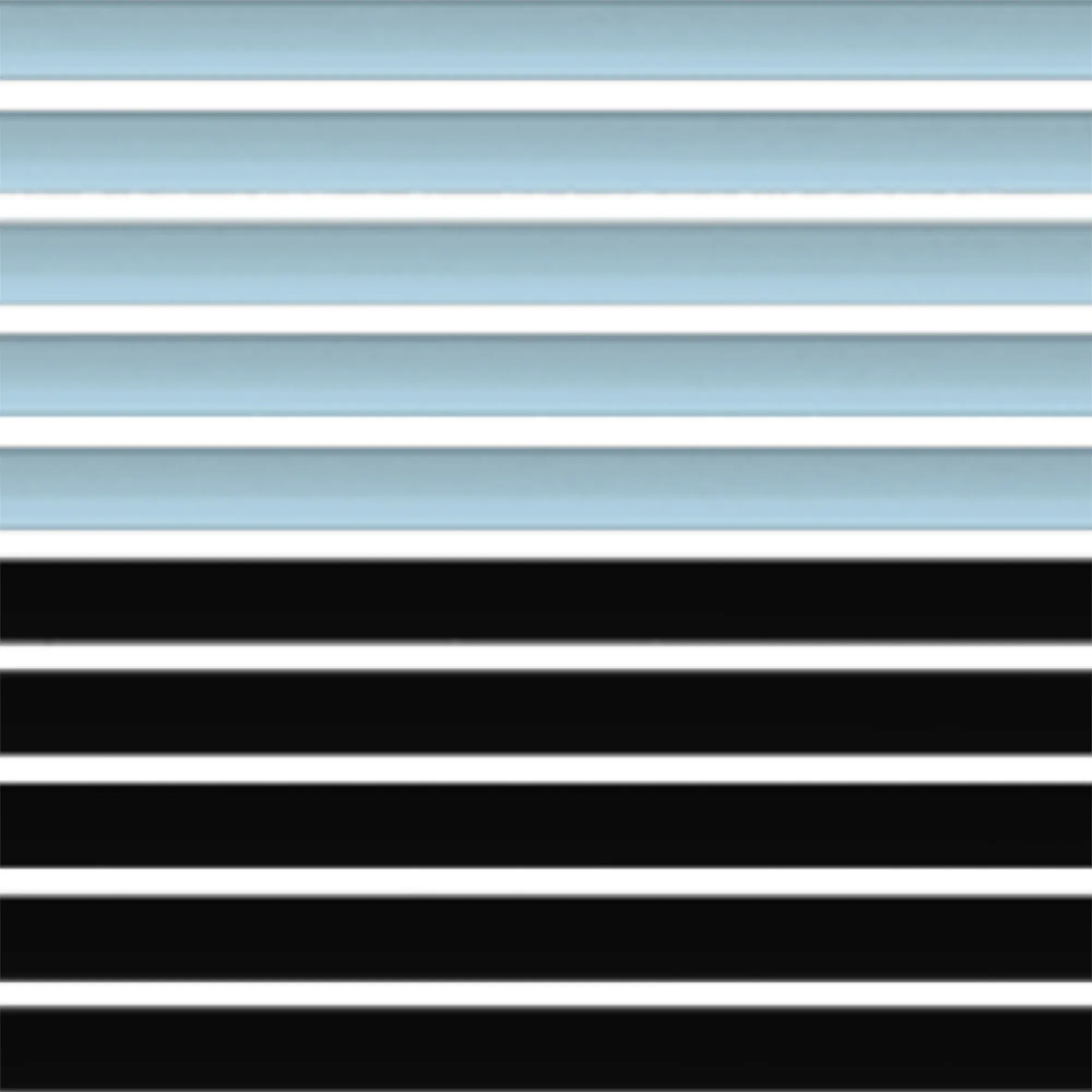 Muestra de lama para persiana veneciana de  aluminio a medida | 25 mm / MC05 Duo azul-negro / mate