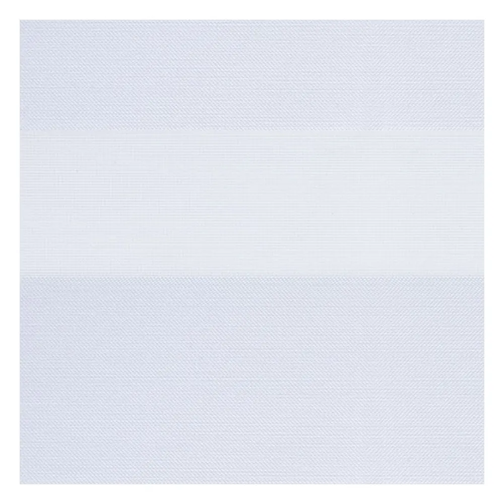 Échantillon tissu pour store enrouleur jour nuit sur mesure | G7941 blanc / translucide / Rio