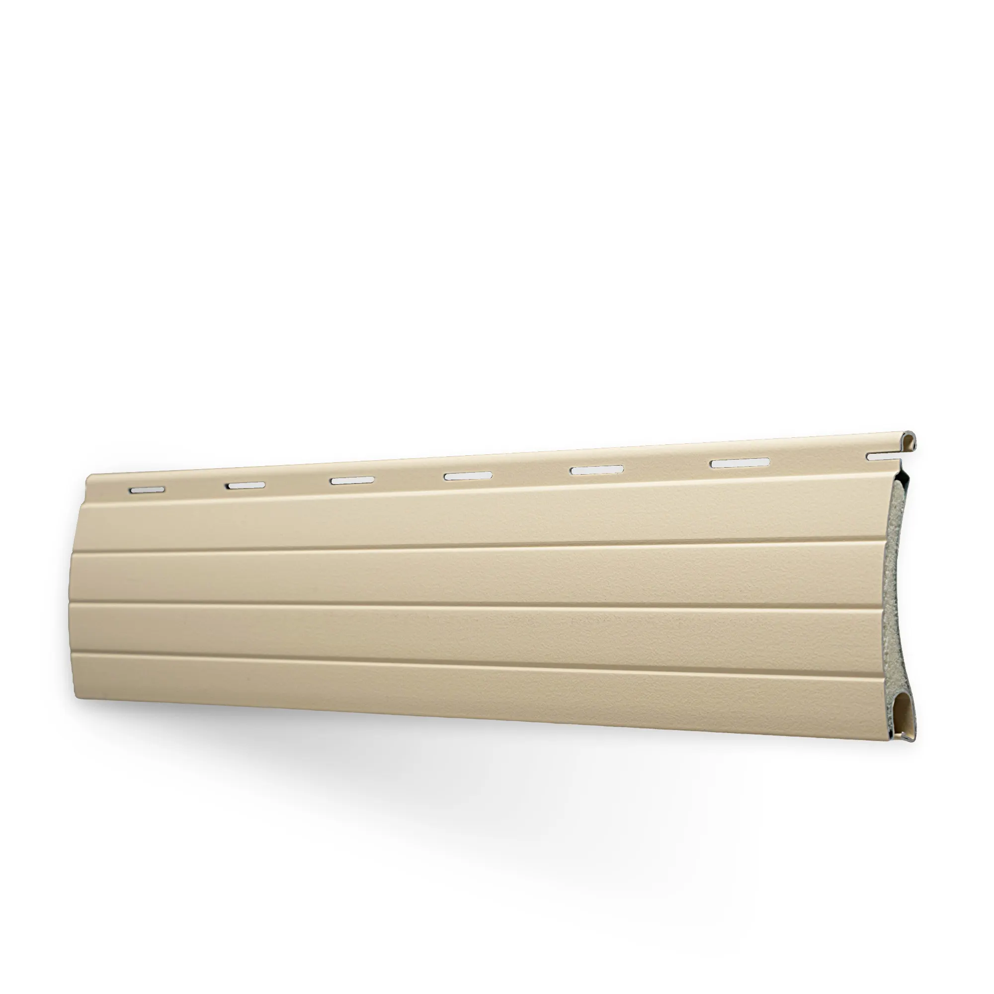 Échantillon lame pour tablier de volet roulant sur mesure | Aluminium / PA37 / 16 ivoire clair