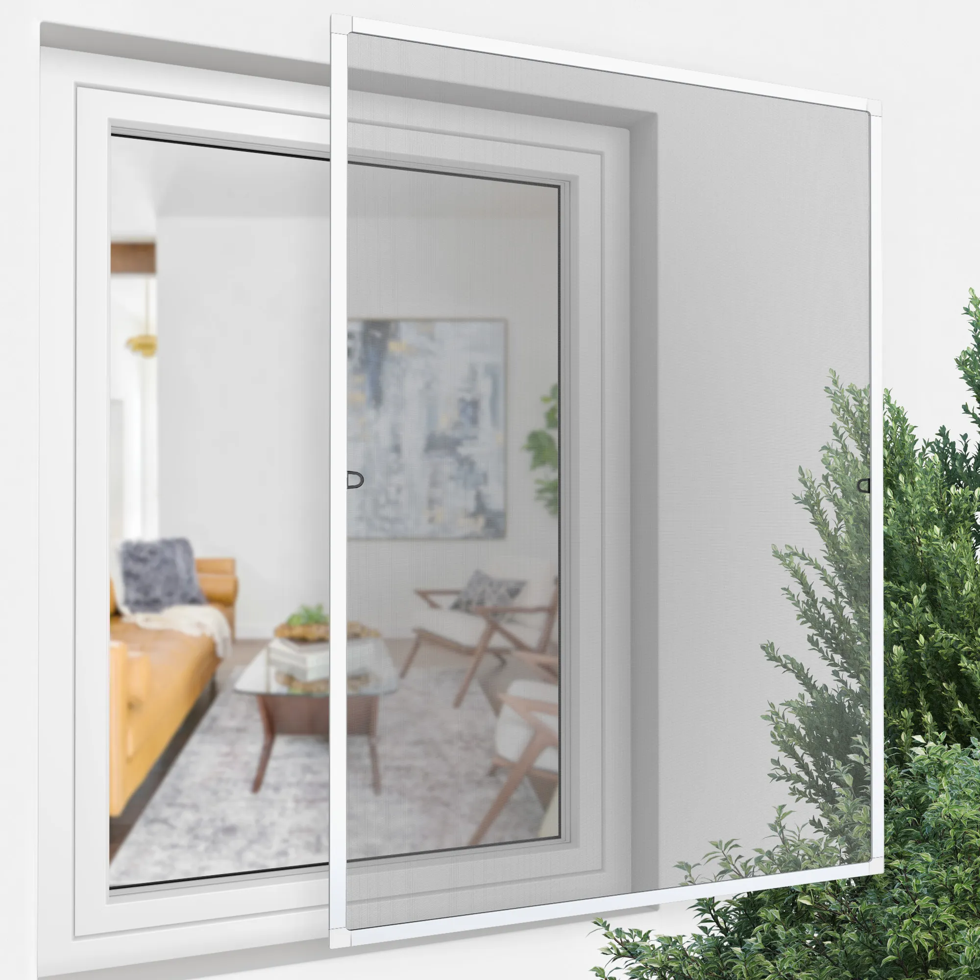 Insektenschutz-Spannrahmen ProfiLine für Fenster | 60 x 150 cm, weiß