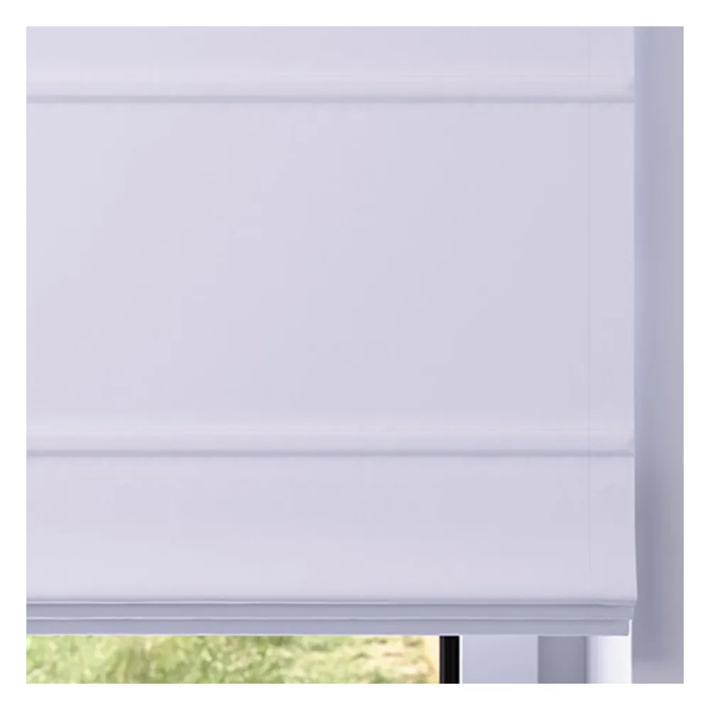 Muestra de tejido para estor plegable a medida | 01 blanco / oscuridad total / Sicilia