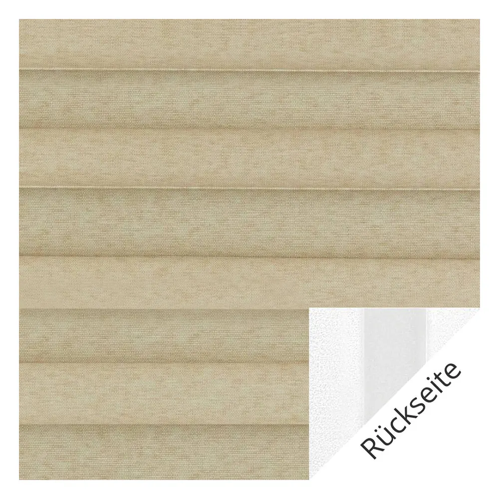 Échantillon tissu pour store plissé sur mesure | 20017 brun / tamisant / Somnio Perlmutt Black Out