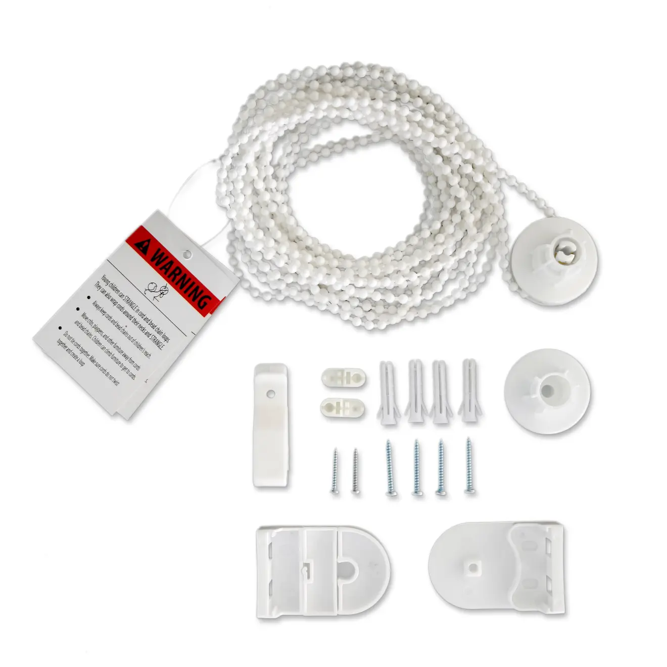 Ersatzteil-Set für Standard-Rollos mit Kette, Halterungen und Befestigungsmaterial