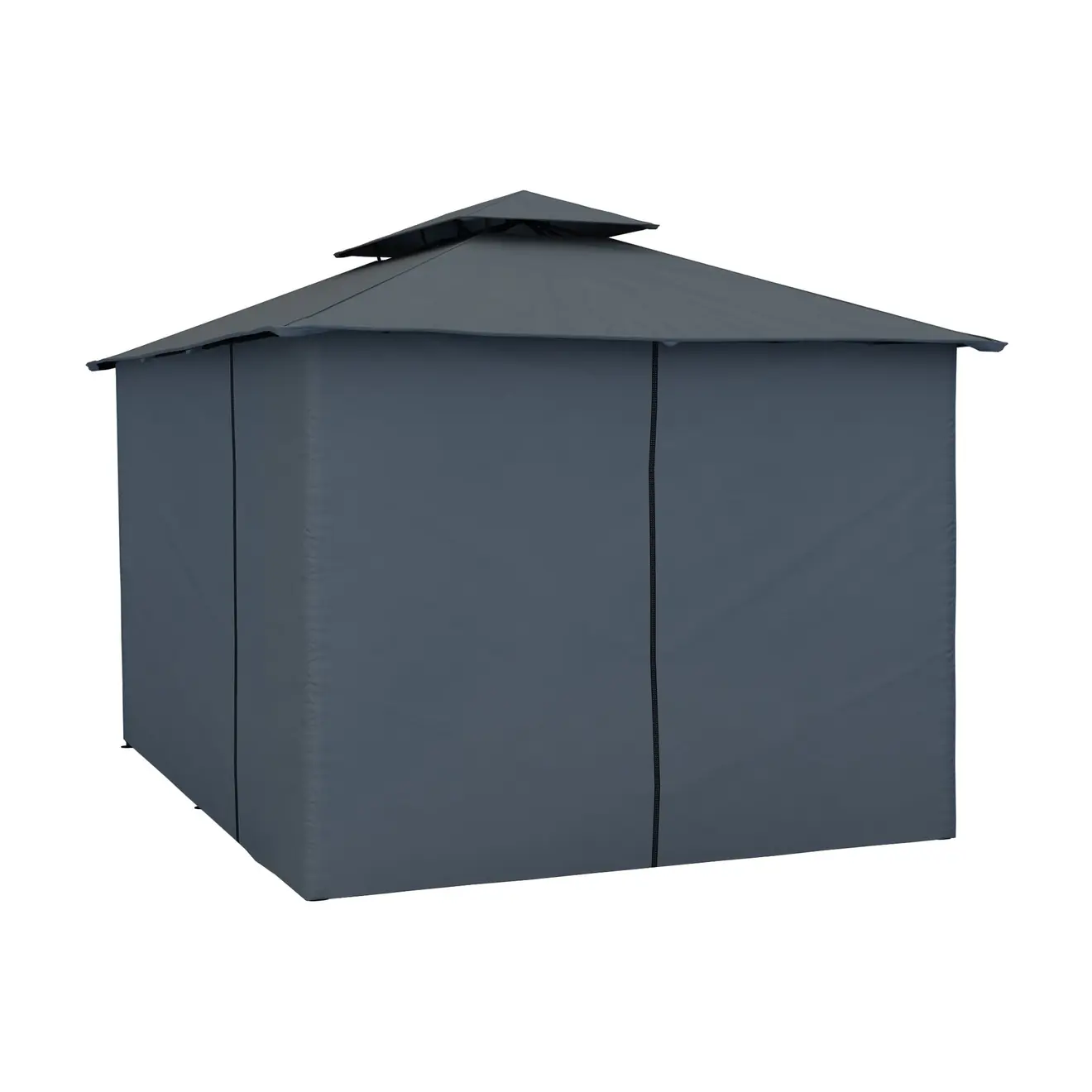 Gartenpavillon mit geschlossenem Dach und Seitenwänden, geeignet für Outdoor-Nutzung