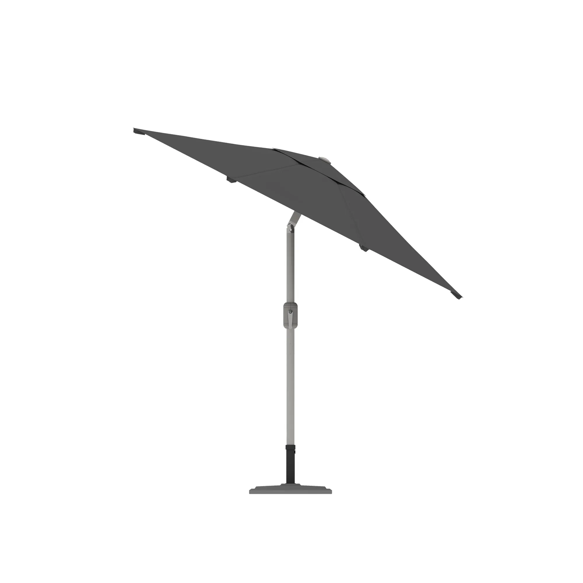 Ombrellone autoportante con struttura regolabile e ombrello rotondo
