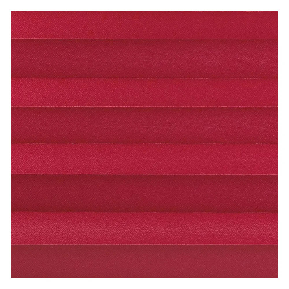 Campioni di tessuto per tenda plissettata su misura | 10002 rosso / semi-trasparente / Cara