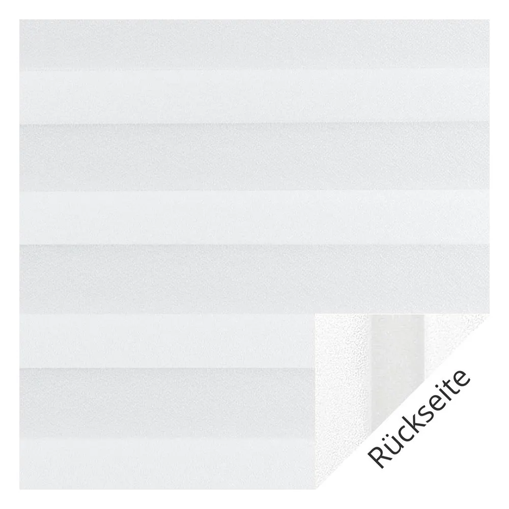 Échantillon tissu pour store plissé sur mesure | 10741 blanc / tamisant / Lunata blackout