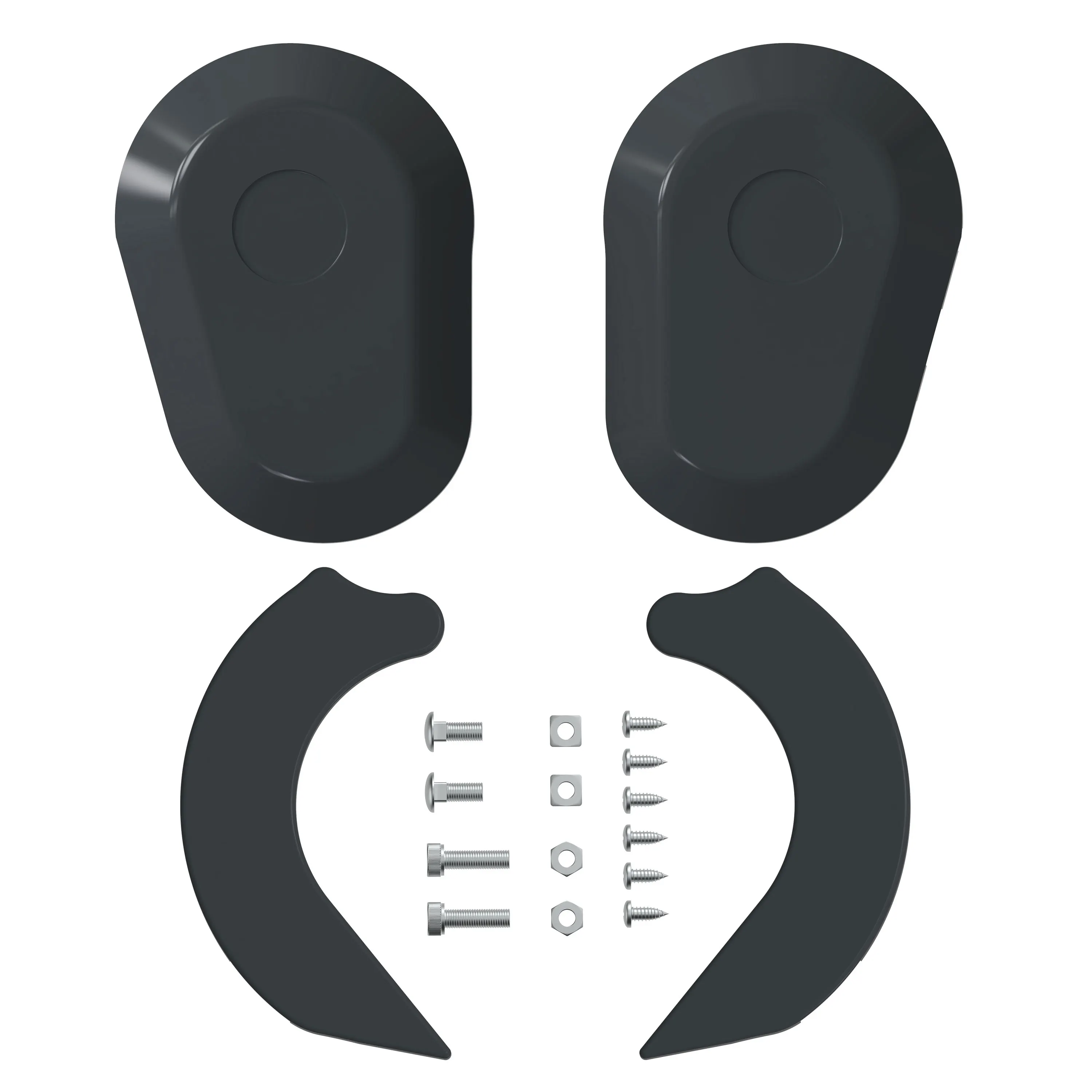 Endkappenausfallprofile & Endkappen für Kassettenmarkise Curve 2000 | 2 Stück, anthrazit