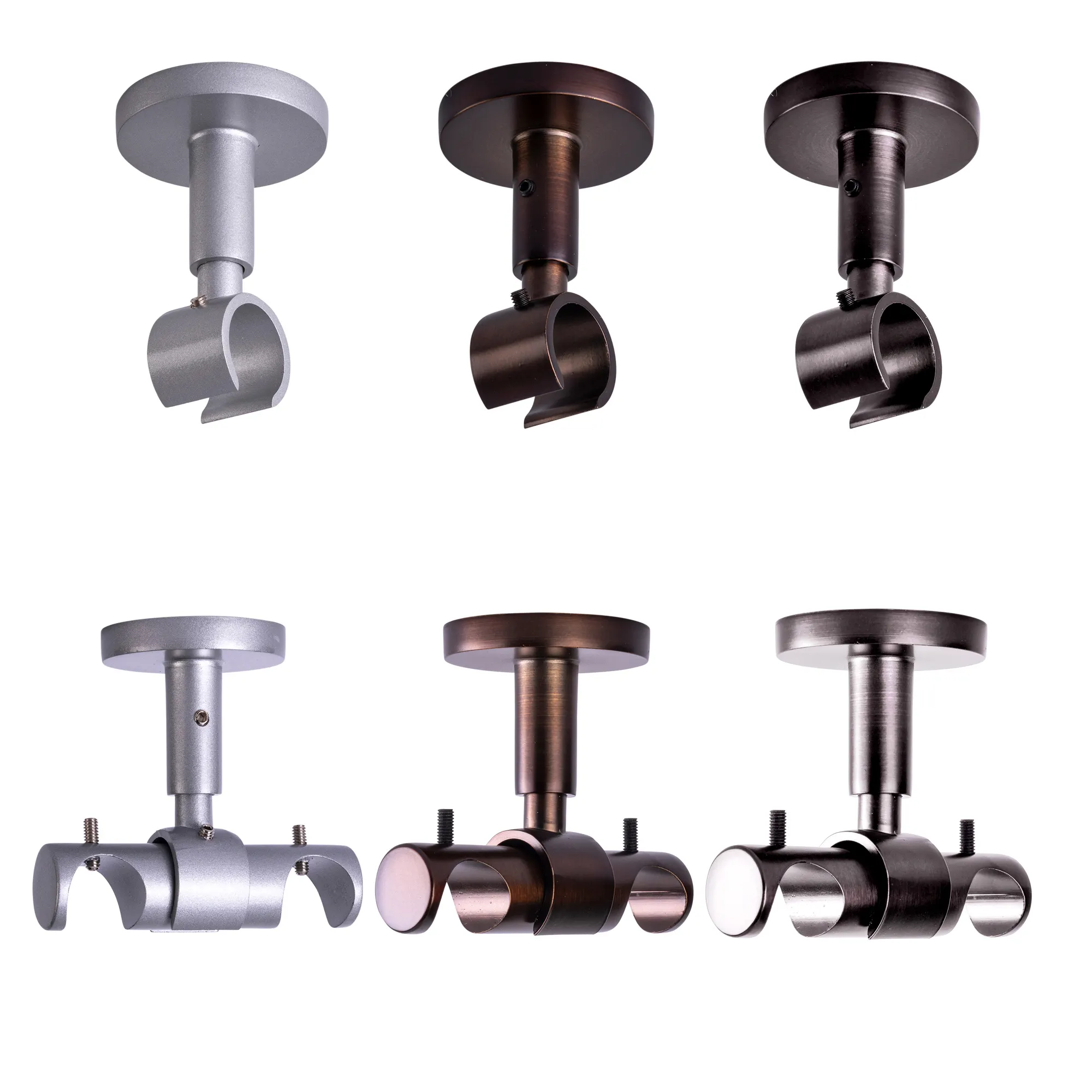 Uchwyt sufitowy do karnisza z wewnętrzną szyną (Rodzaj do wyboru)