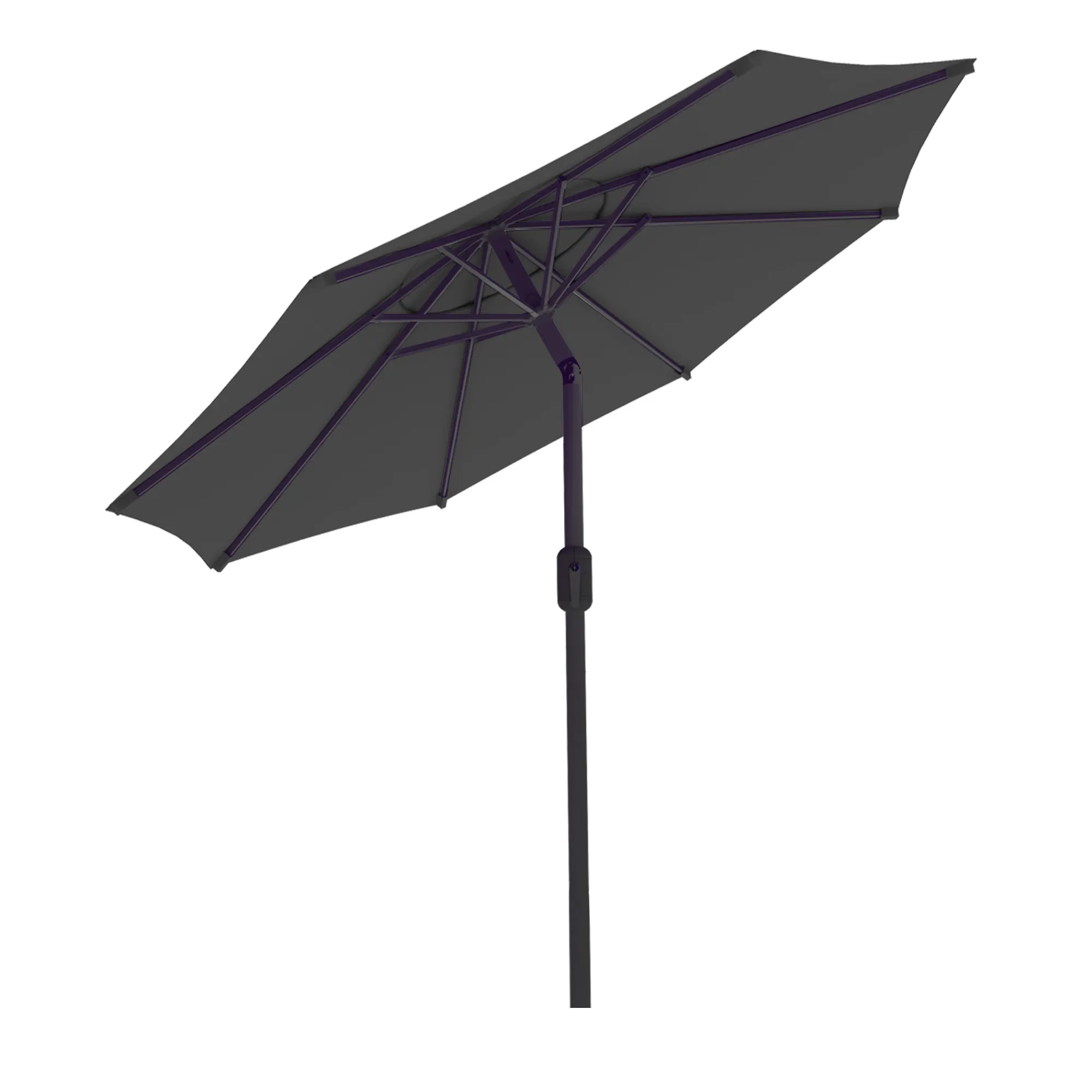 Parasol interpara | 3,5 m, rond, szary | stelaż, antracytowy