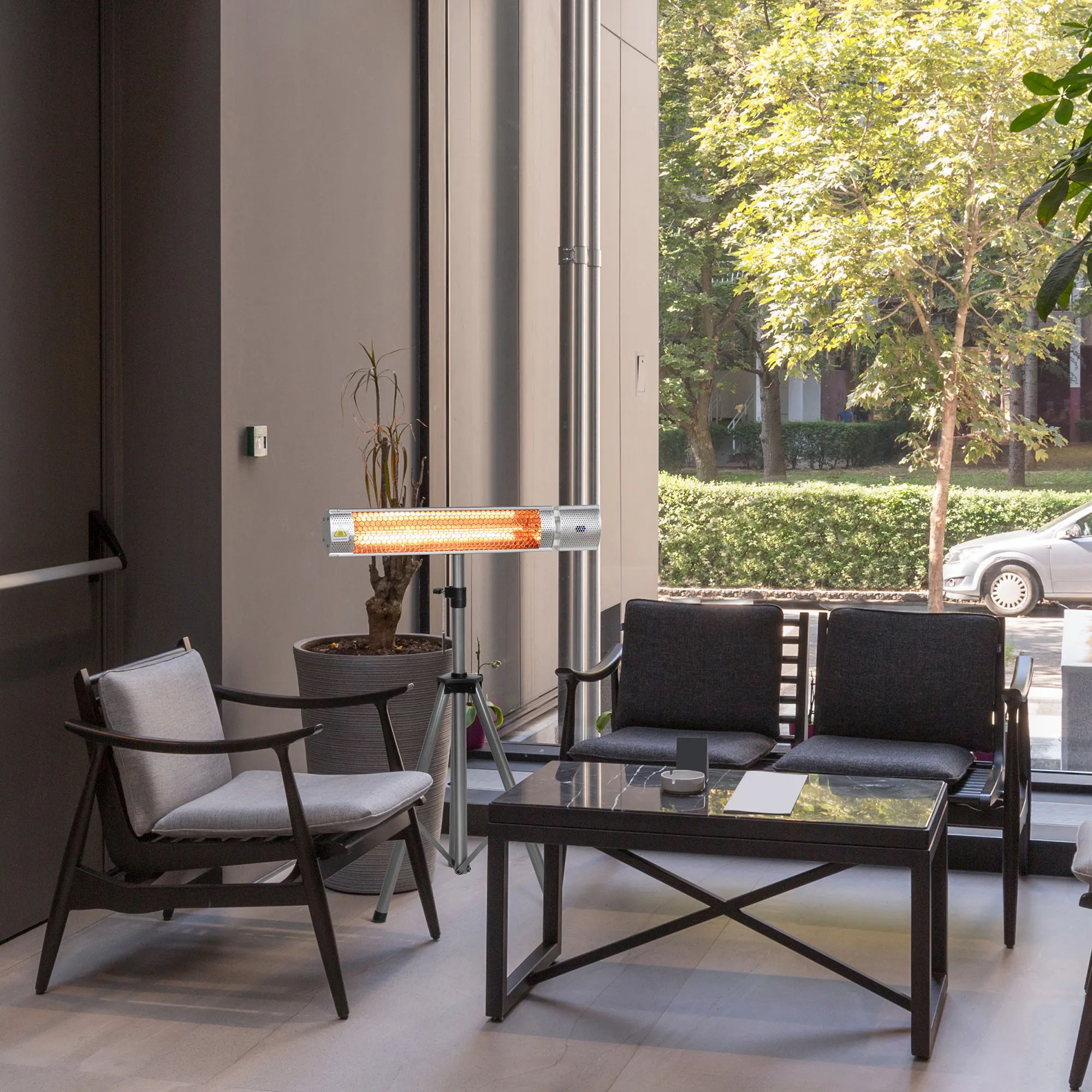 Trépied pour radiateur infrarouge