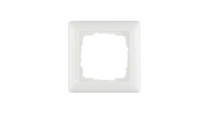 Einfacher quadratischer Rahmen für Schalter oder Steckdosen, glänzende Oberfläche