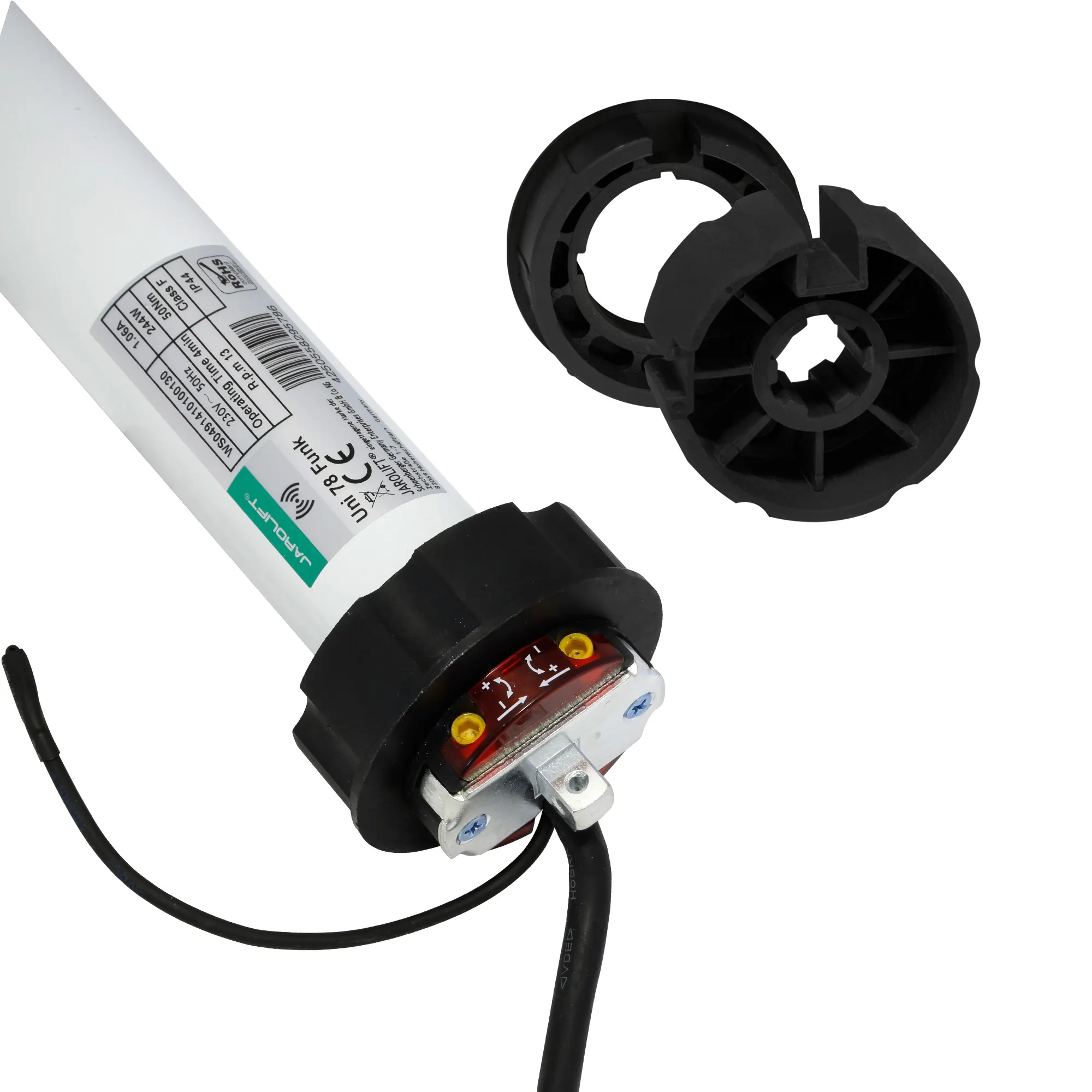 Funk-Markisenmotor Universal | UNI78F (50 Nm / SW78) + Rundwellen-Adapter 85 mm