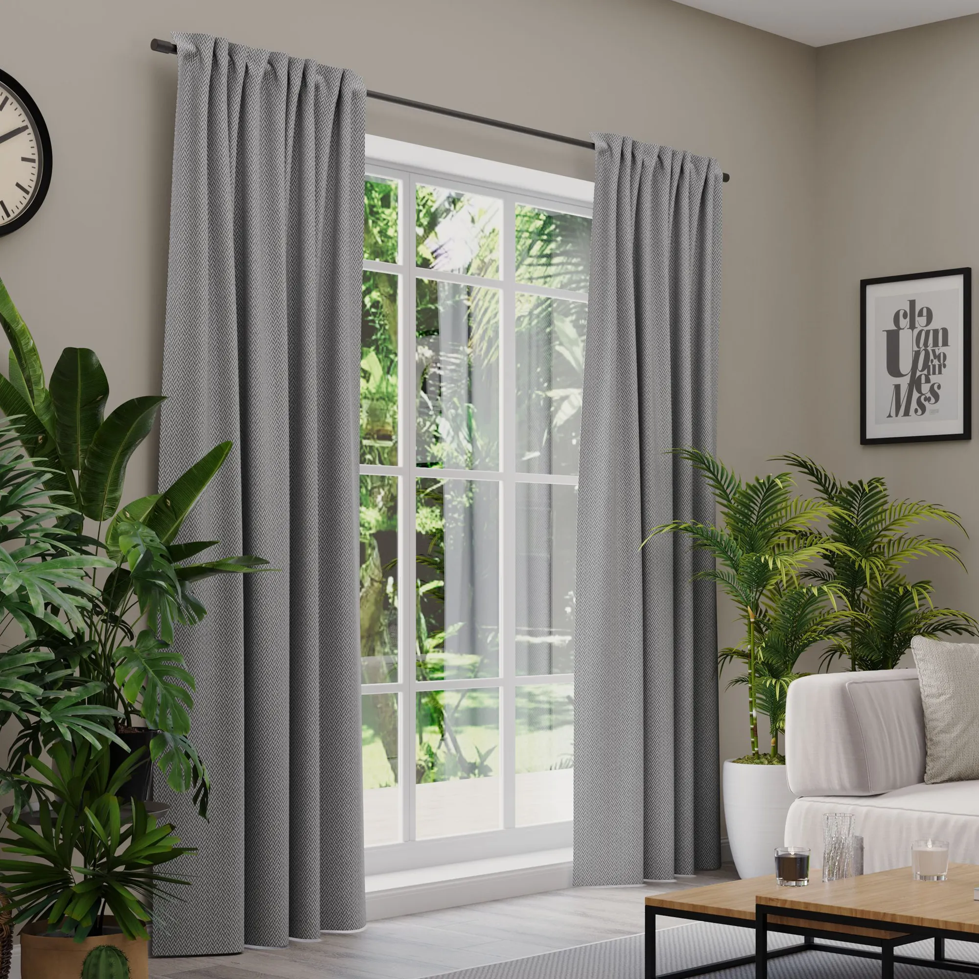 Premium Line Gardinen und Vorhänge | Boho, blickdicht, anthrazit