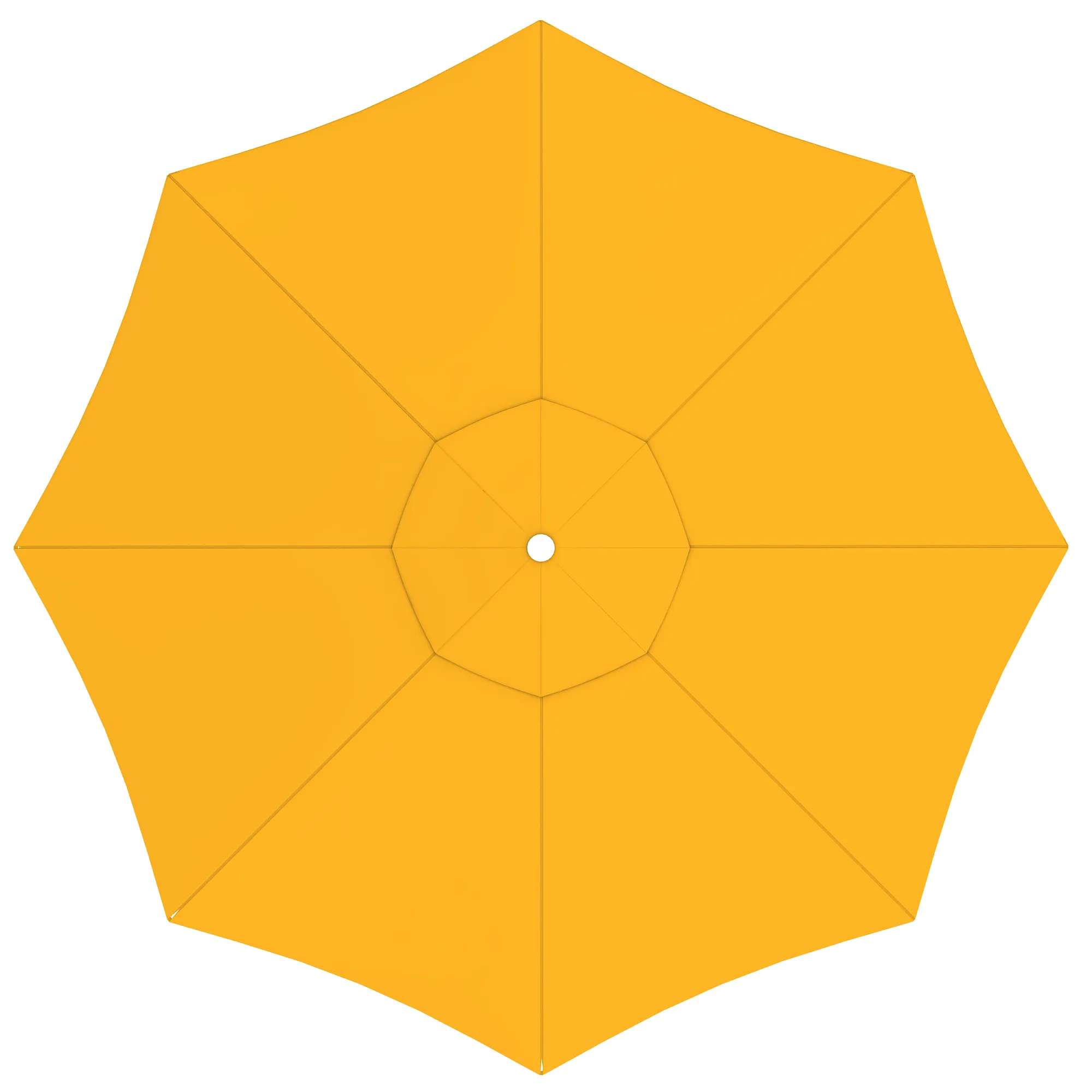 Funda para Sombrilla interpara | 3,5 m, redonda, amarillo