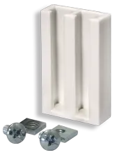 Universal Haftträger mit zwei Befestigungselementen, rechteckige Form, funktional und vielseitig