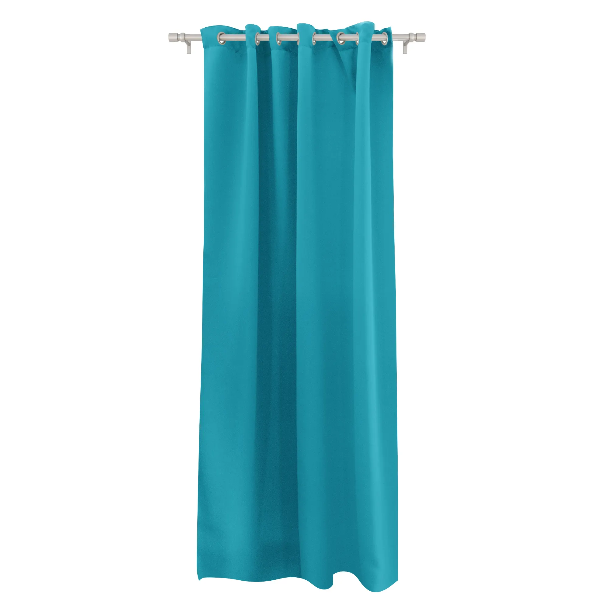 Tenda ad anelli appesa a una barra, tessuto liscio, adatta per oscurare o decorare