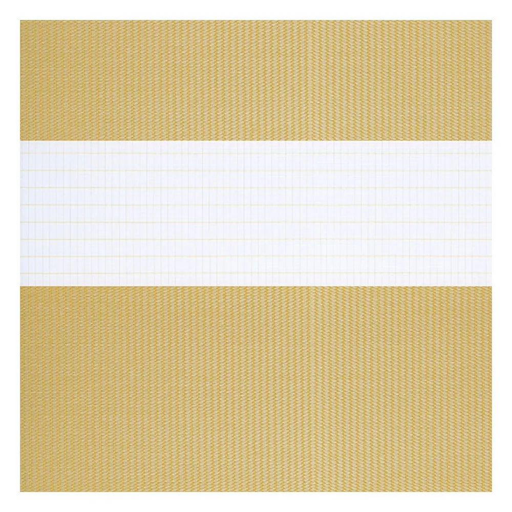 Échantillon tissu pour store enrouleur jour nuit sur mesure | F7810 jaune / translucide / Autumn