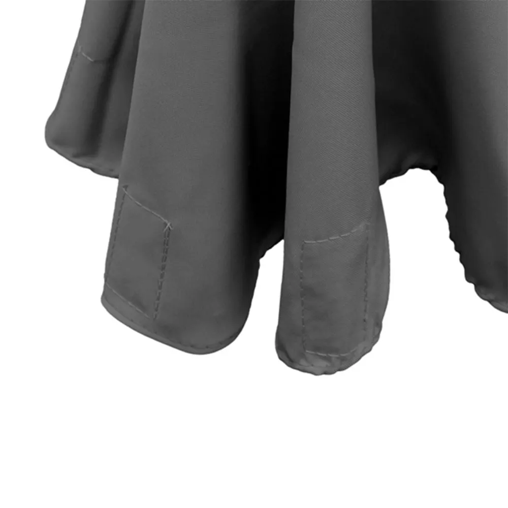 Tessuto e cuciture della copertura per ombrello a braccio, vista dettagliata