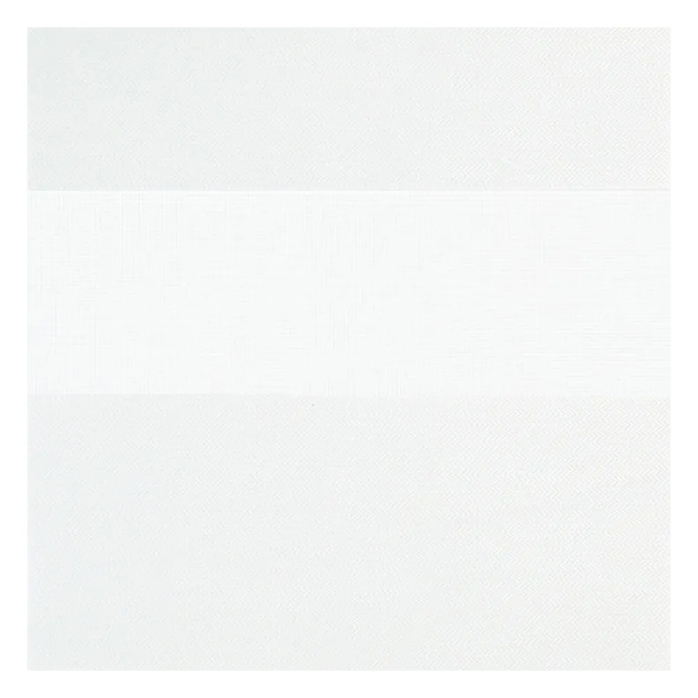 Muestra de tejido para estor enrollable noche y  día a medida | B600 blanco / traslúcido / Solides