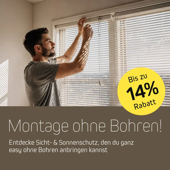 Montage ohne Bohren!