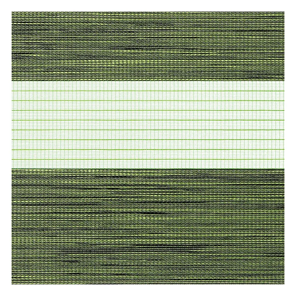 Échantillon tissu pour store enrouleur jour nuit sur mesure | A443 vert / translucide / Nuria