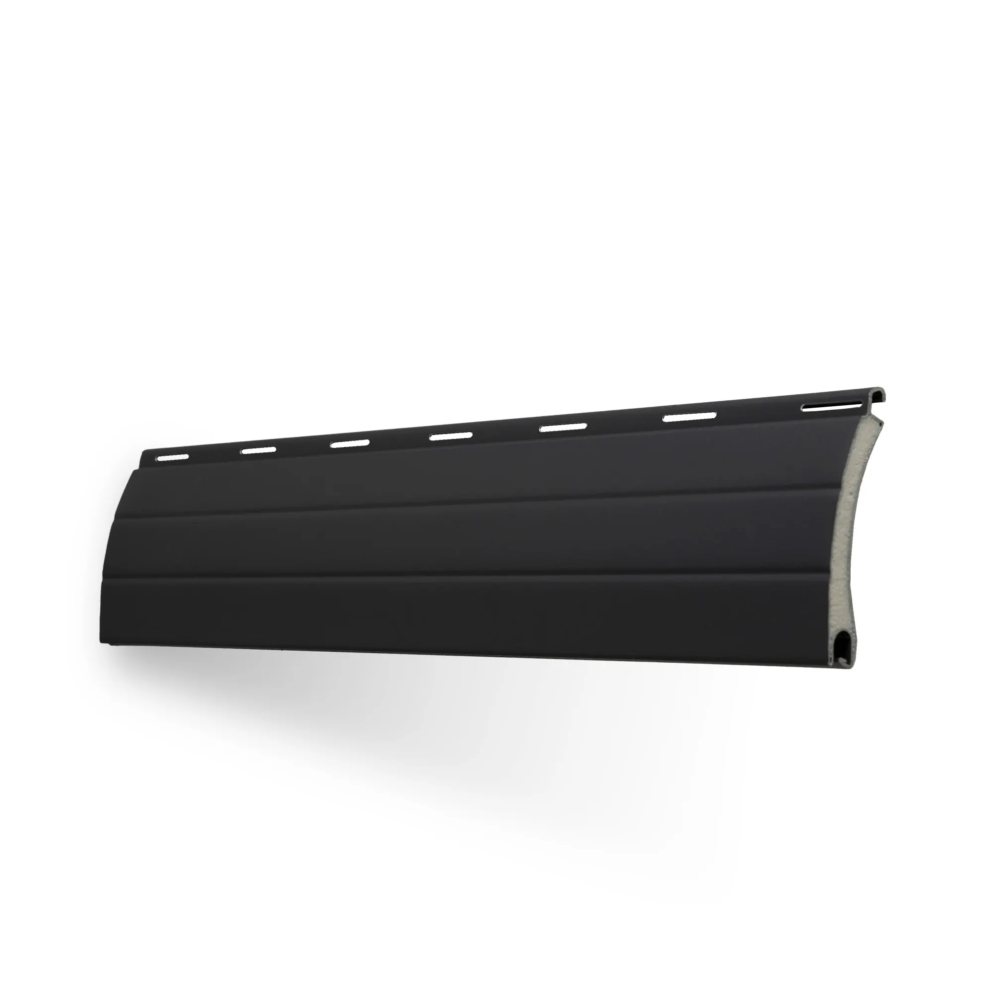 Próbka lameli do pancerza rolety zewnętrznej na  wymiar | Aluminium / PA39 / 23 antracytowy