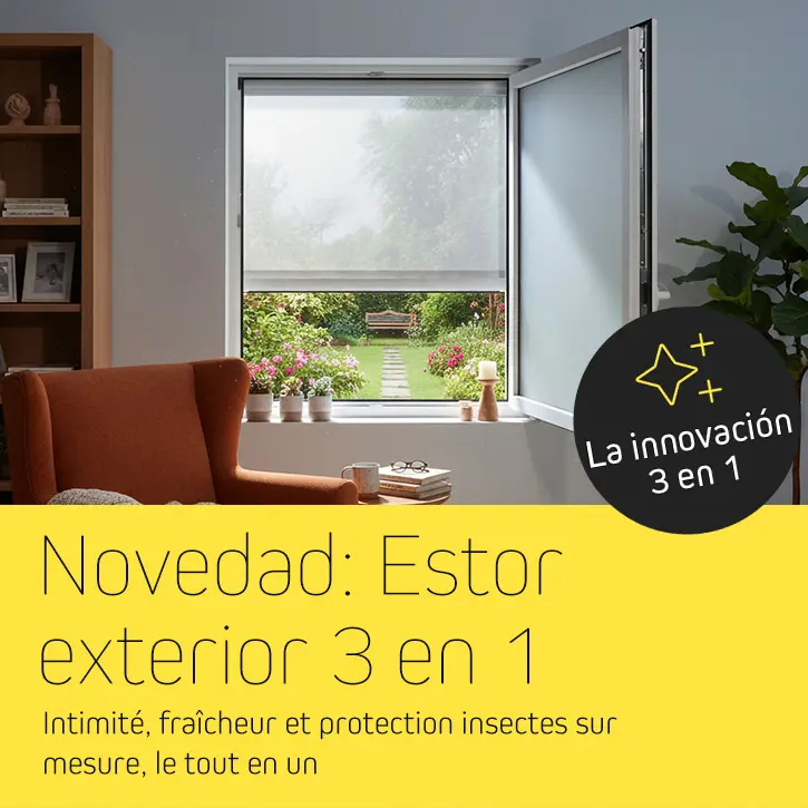 Novedad: Estor exterior 3 en 1