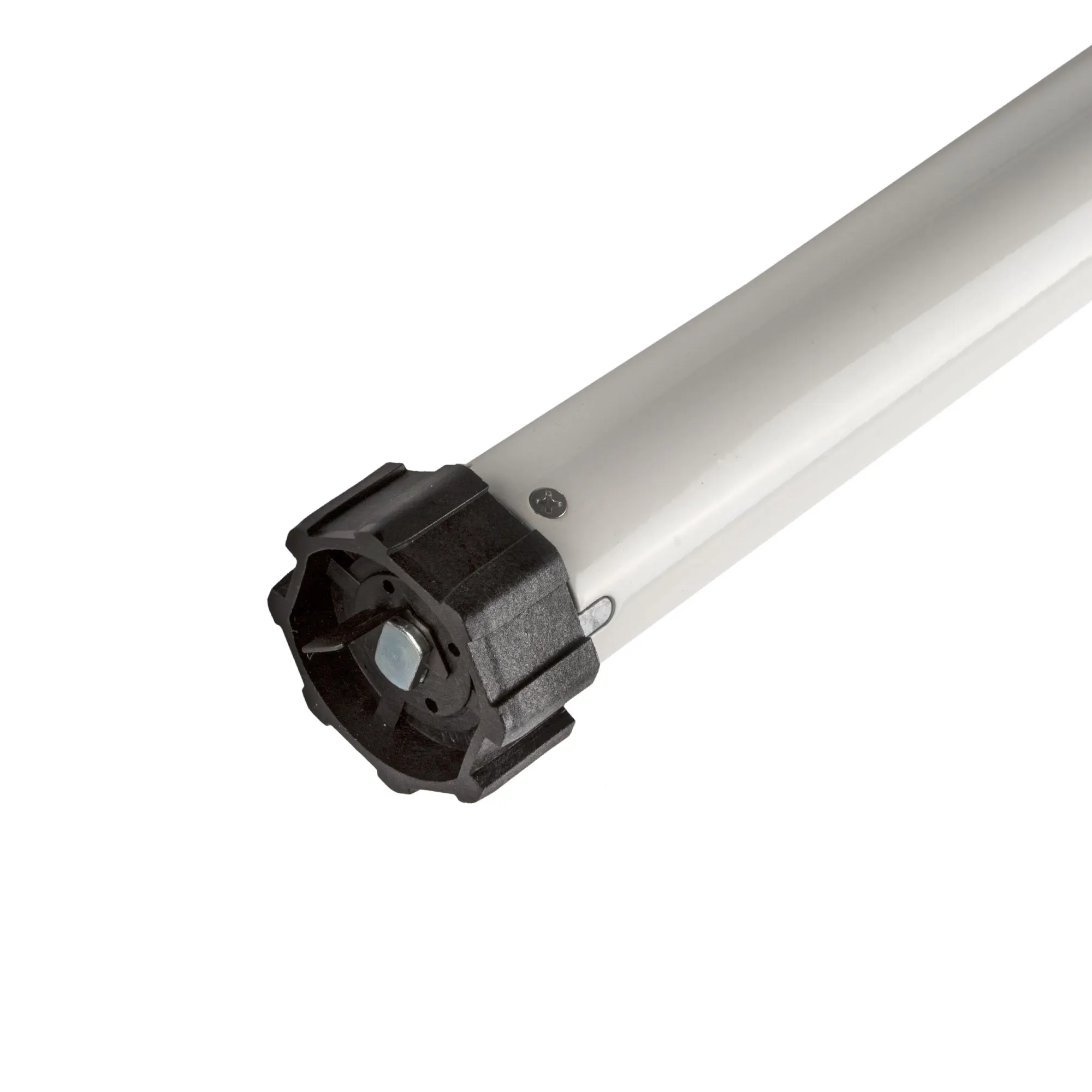 Motore per tende da sole SL con involucro cilindrico e elementi di fissaggio per azionamento tende