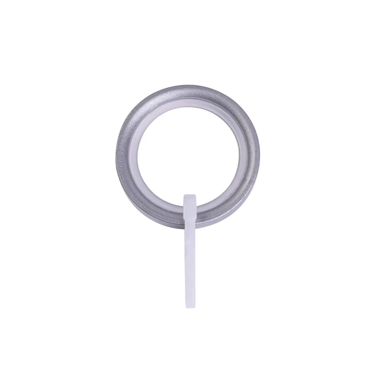 Gardinenring mit Faltenlegehaken zur Befestigung von Vorhängen